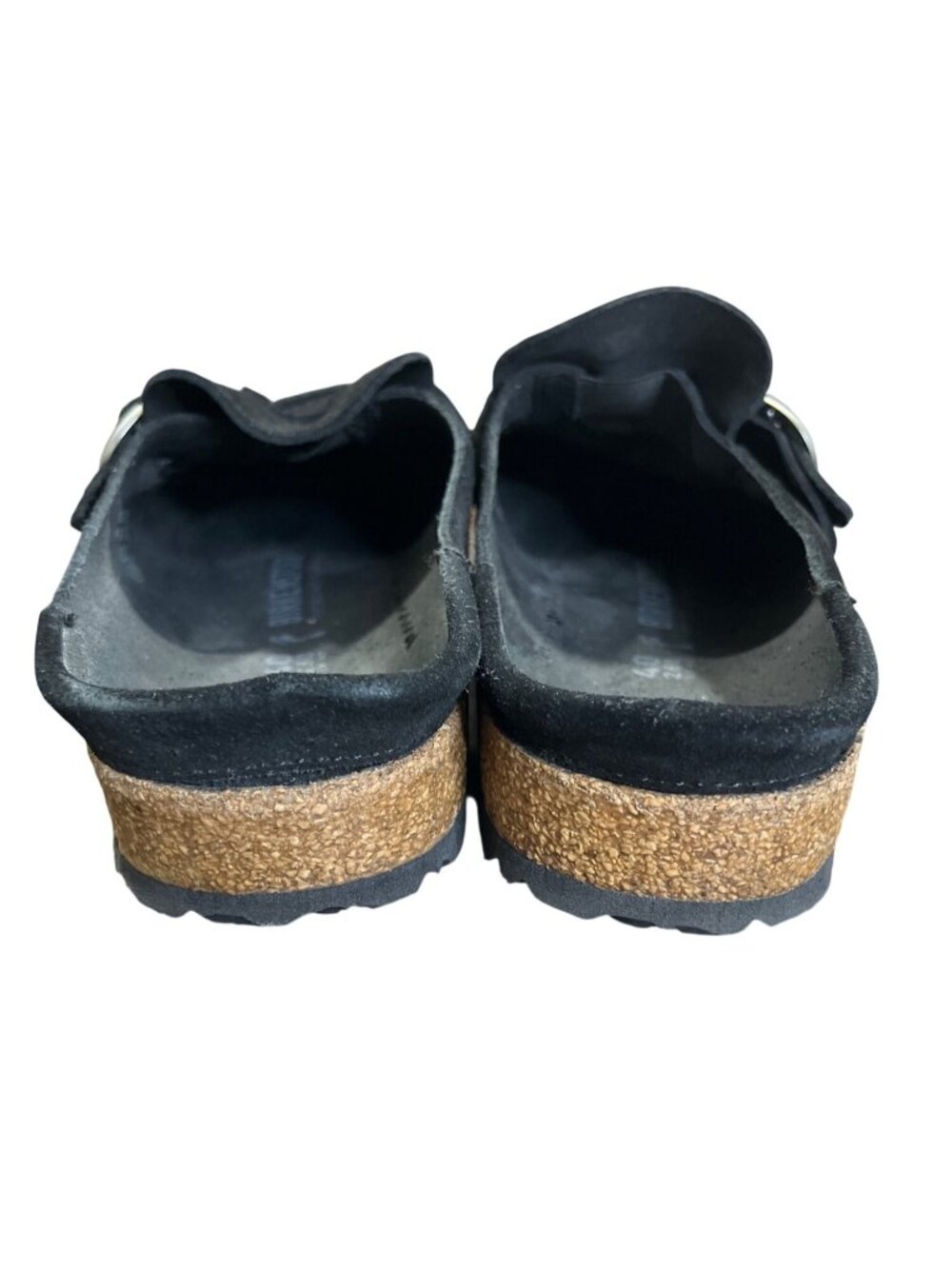 Birkenstock Womens Size 40 US 9 Buckley Clogs Black Suede Slide - Picture 8 of 10